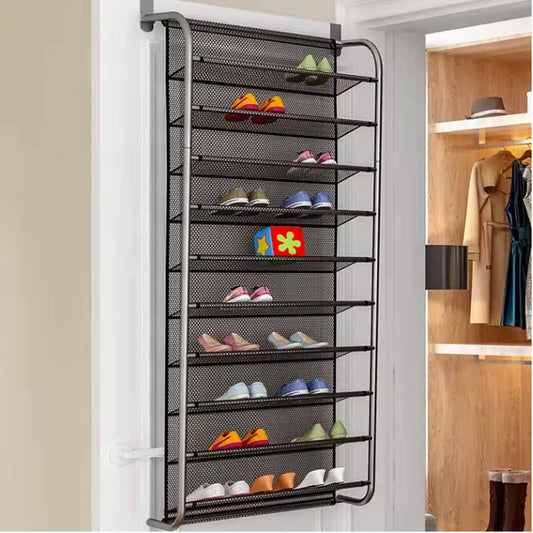 Zapatera Colgante Ahorraespacio para Puerta 10 Estantes