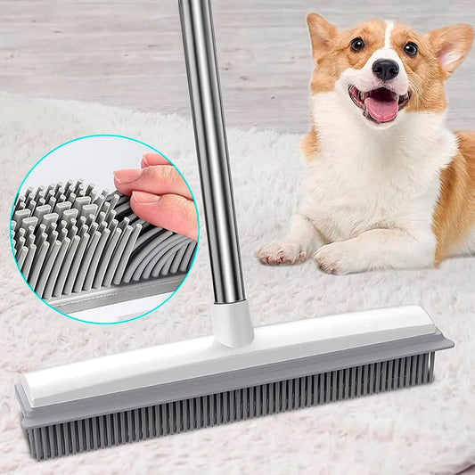 Escoba de Silicona 2 en 1 con Largo Ajustable Brush Clean